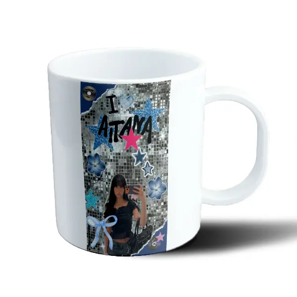 Taza de Plástico Aitana I Love Aitana Estrellas Disco