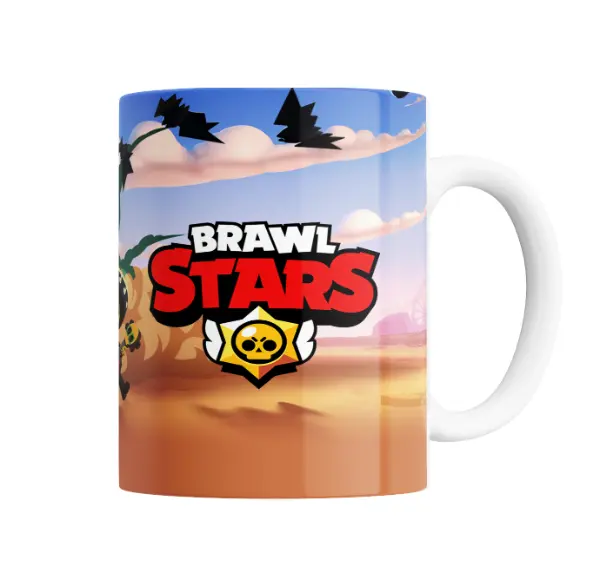 Taza de Cerámica Brawl Stars Shelly Colt Bo El Primo
