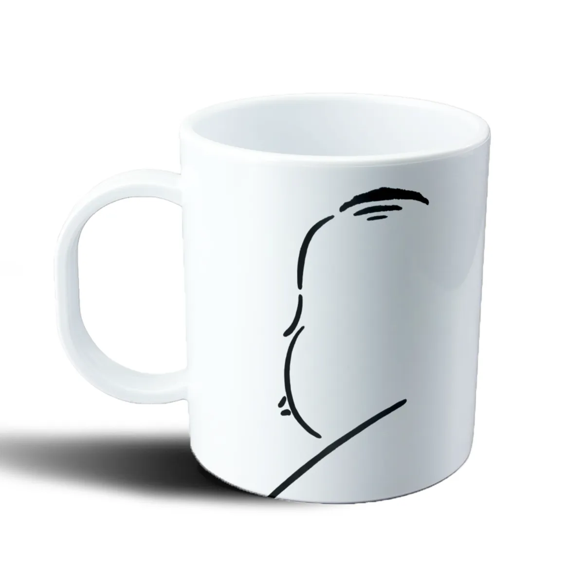 Taza de Plástico Alfred Hitchcock Perfil - vista 2