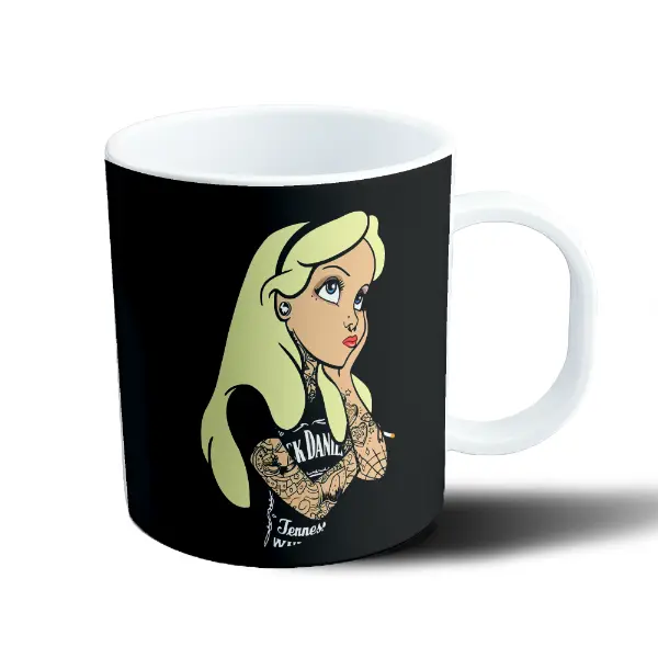 Taza de Plástico Alicia Tatuada Jack Daniel's