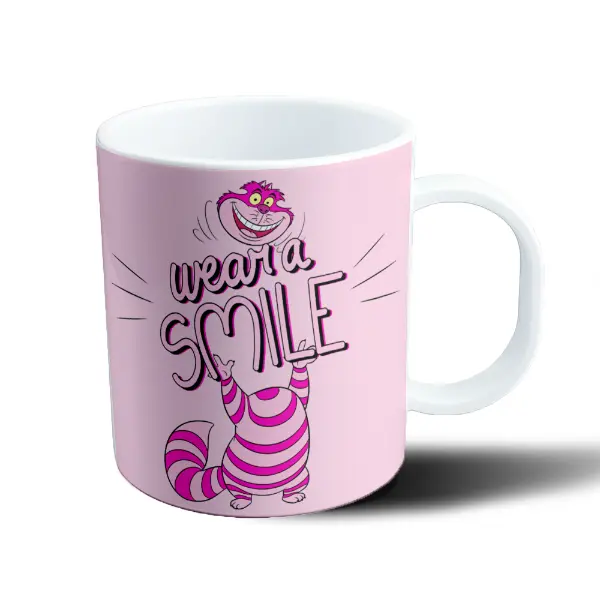 Taza de Plástico Alicia Gato de Cheshire Wear a Smile