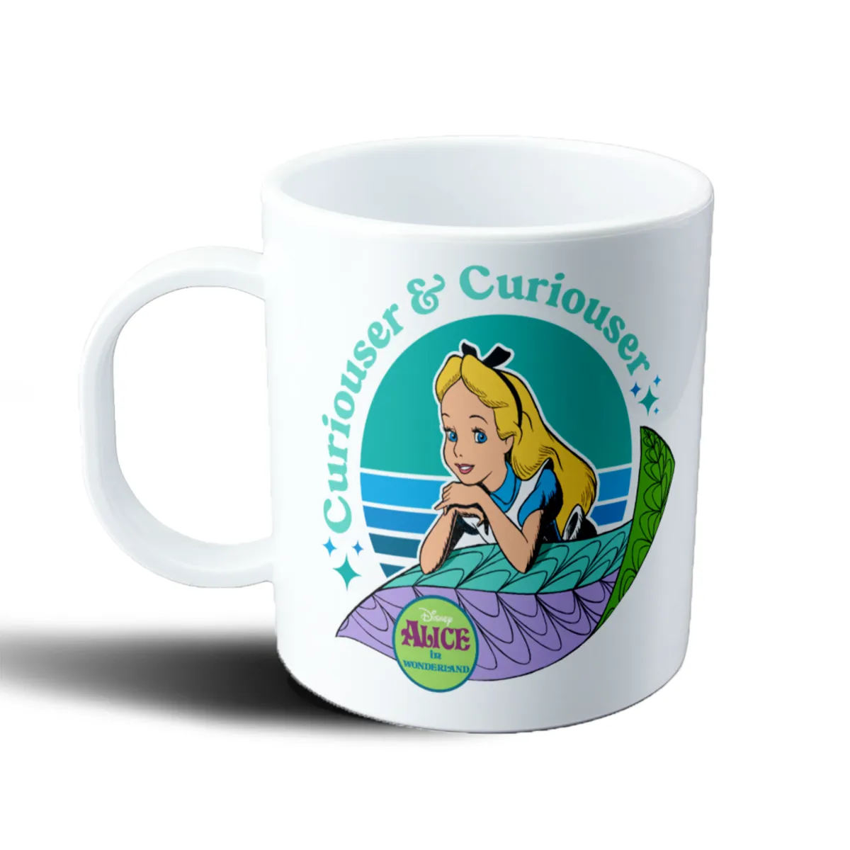 Taza de Plástico Alicia en el País de las Maravillas Curiouser and Curiouser - vista 2