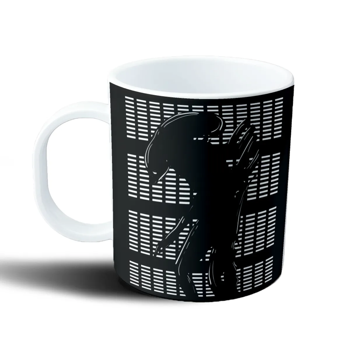 Taza de Plástico Alien Xenomorfo Perfil Rayas - vista 2