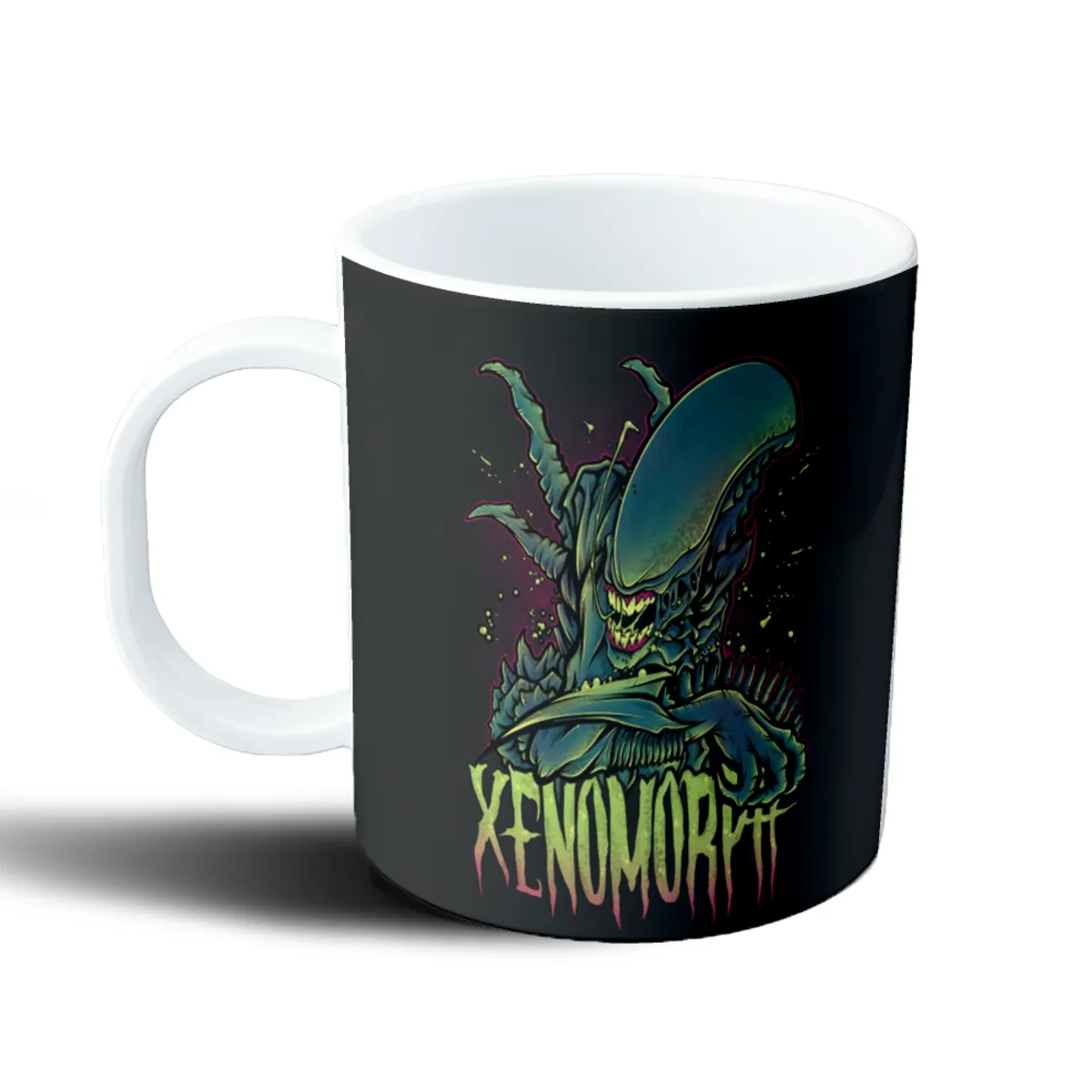 Taza de Plástico Alien Xenomorfo Estilo Ilustrado - vista 2