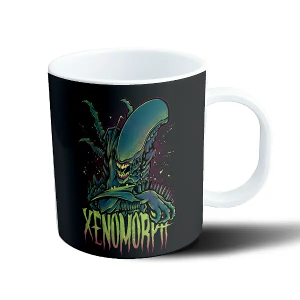 Taza de Plástico Alien Xenomorfo Estilo Ilustrado