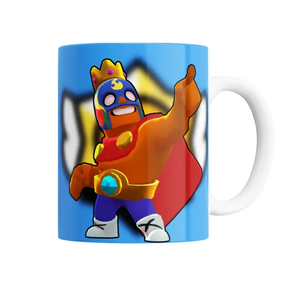 Taza de Cerámica Brawl Stars El Luchador Dynamike