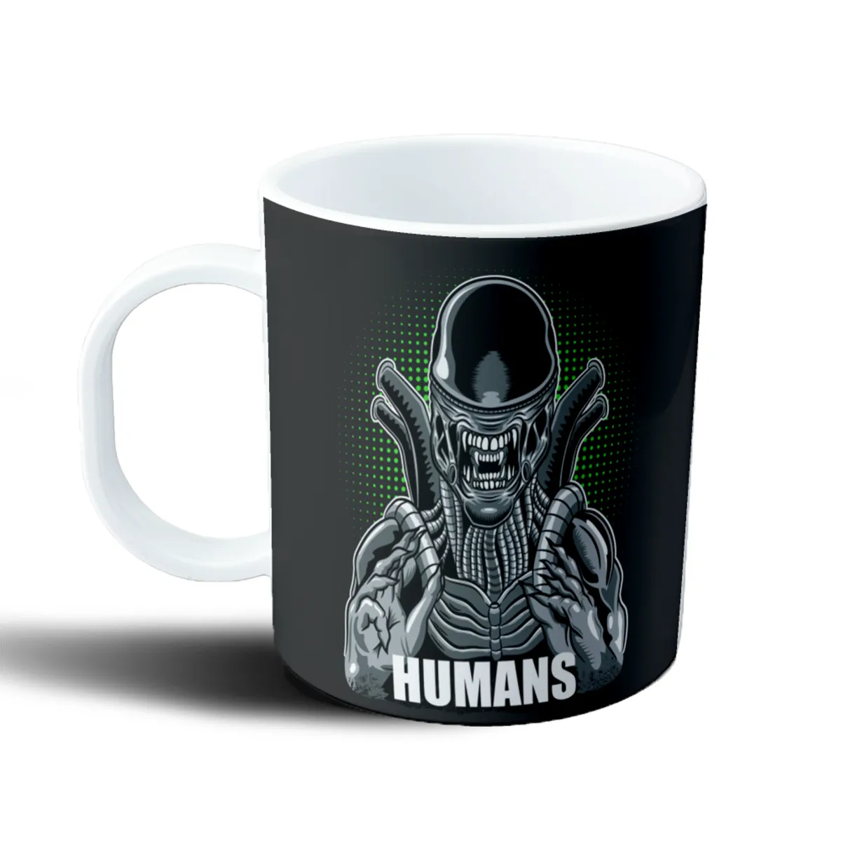 Taza de Plástico Alien Xenomorfo Humans - vista 2