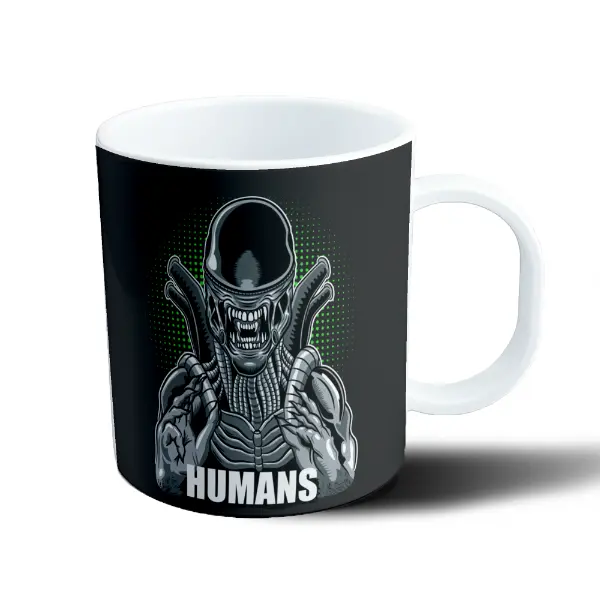 Taza de Plástico Alien Xenomorfo Humans