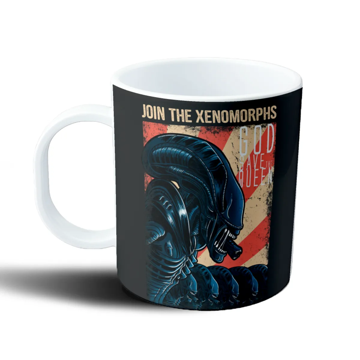 Taza de Plástico Alien Xenomorfo Join the Xenomorphs God Save the Queen - vista 2