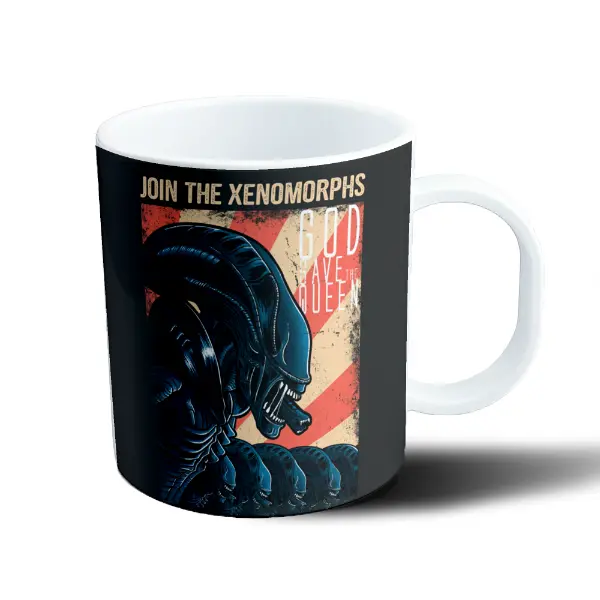 Taza de Plástico Alien Xenomorfo Join the Xenomorphs God Save the Queen