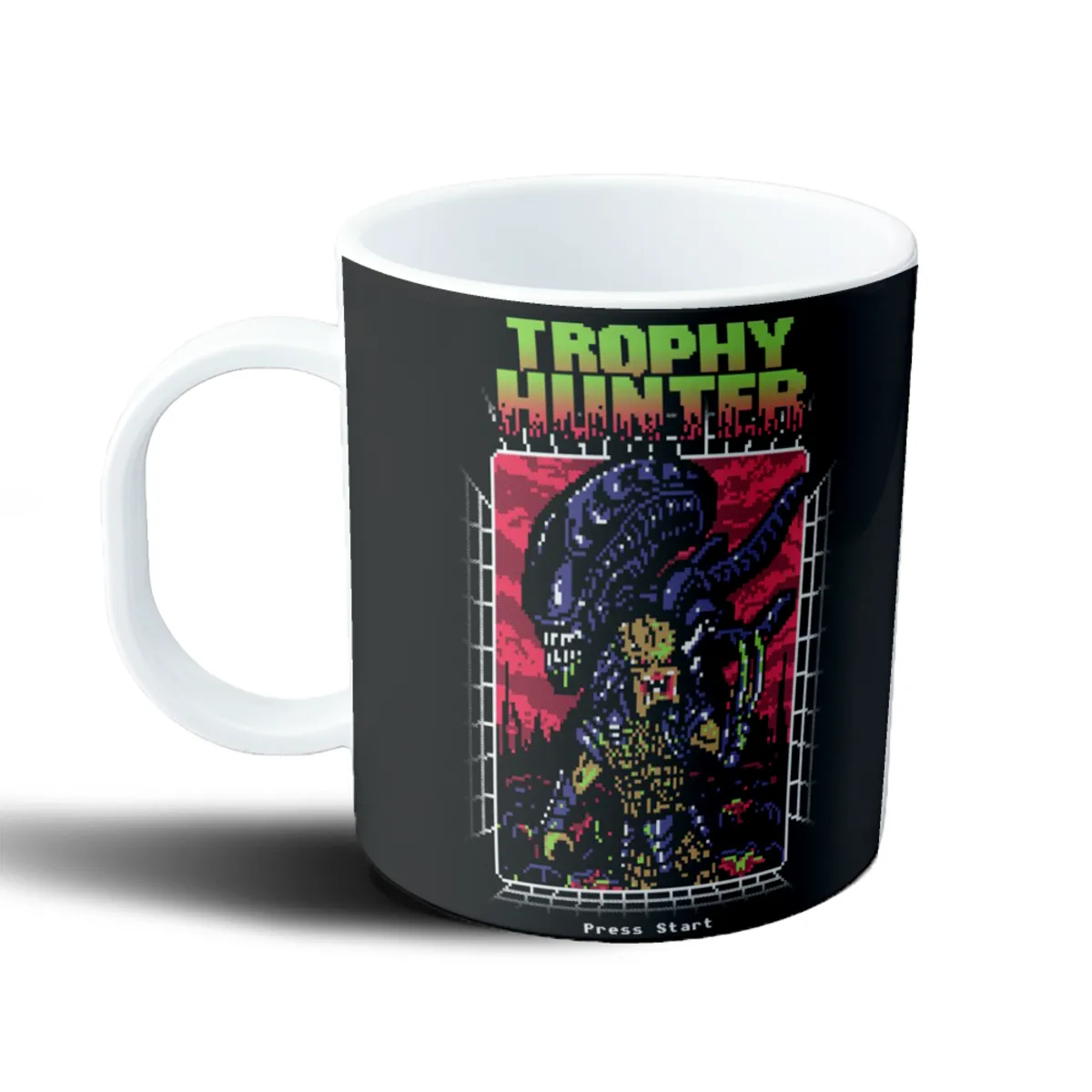 Taza de Plástico Alien Trophy Hunter Press Start - vista 2