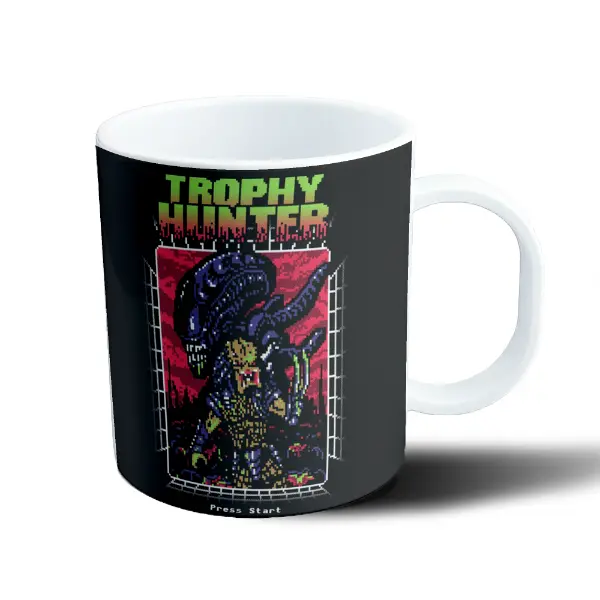 Taza de Plástico Alien Trophy Hunter Press Start