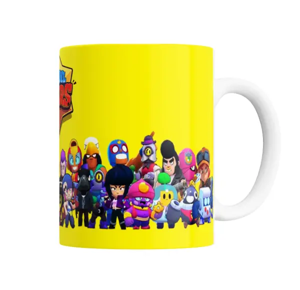 Taza de Cerámica Brawl Stars Personajes Todos Juntos