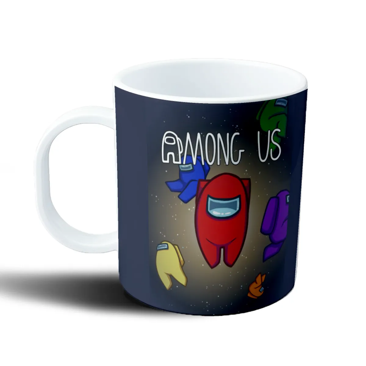 Taza de Plástico Among Us Tripulantes Rojo Azul Amarillo Verde Morado - vista 2