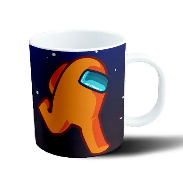 Taza de Plástico Among Us Tripulante Naranja
