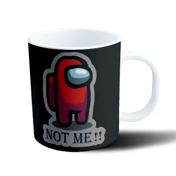 Taza de Plástico Among Us Crewmate Rojo Not Me