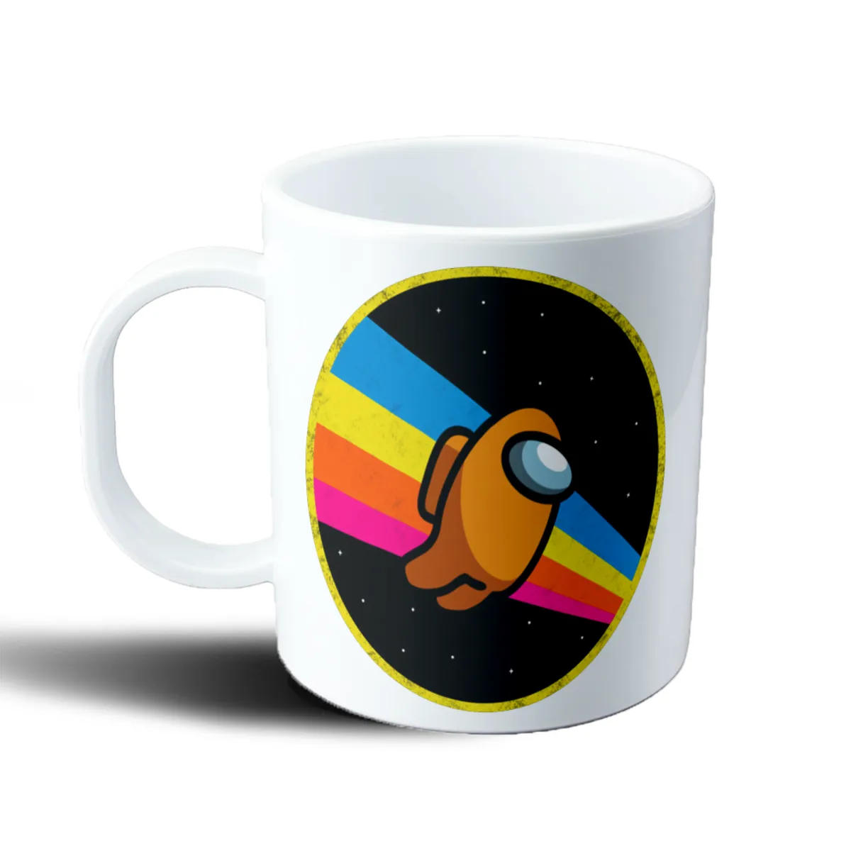 Taza de Plástico Among Us Tripulante Naranja Espacio - vista 2