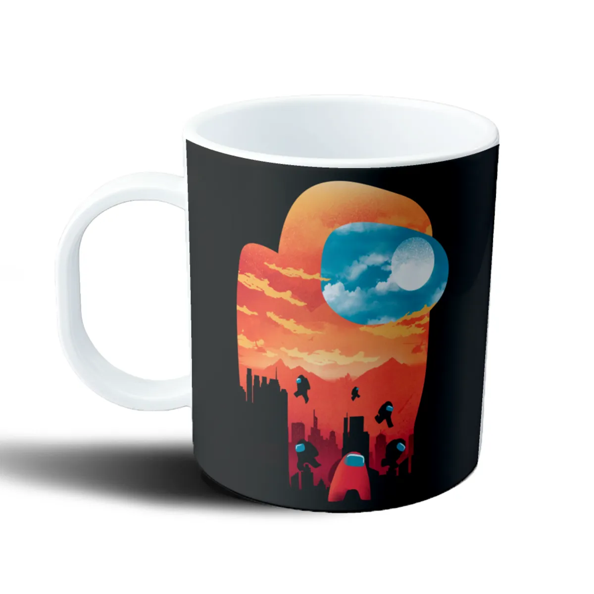 Taza de Plástico Among Us Atardecer en la Ciudad - vista 2