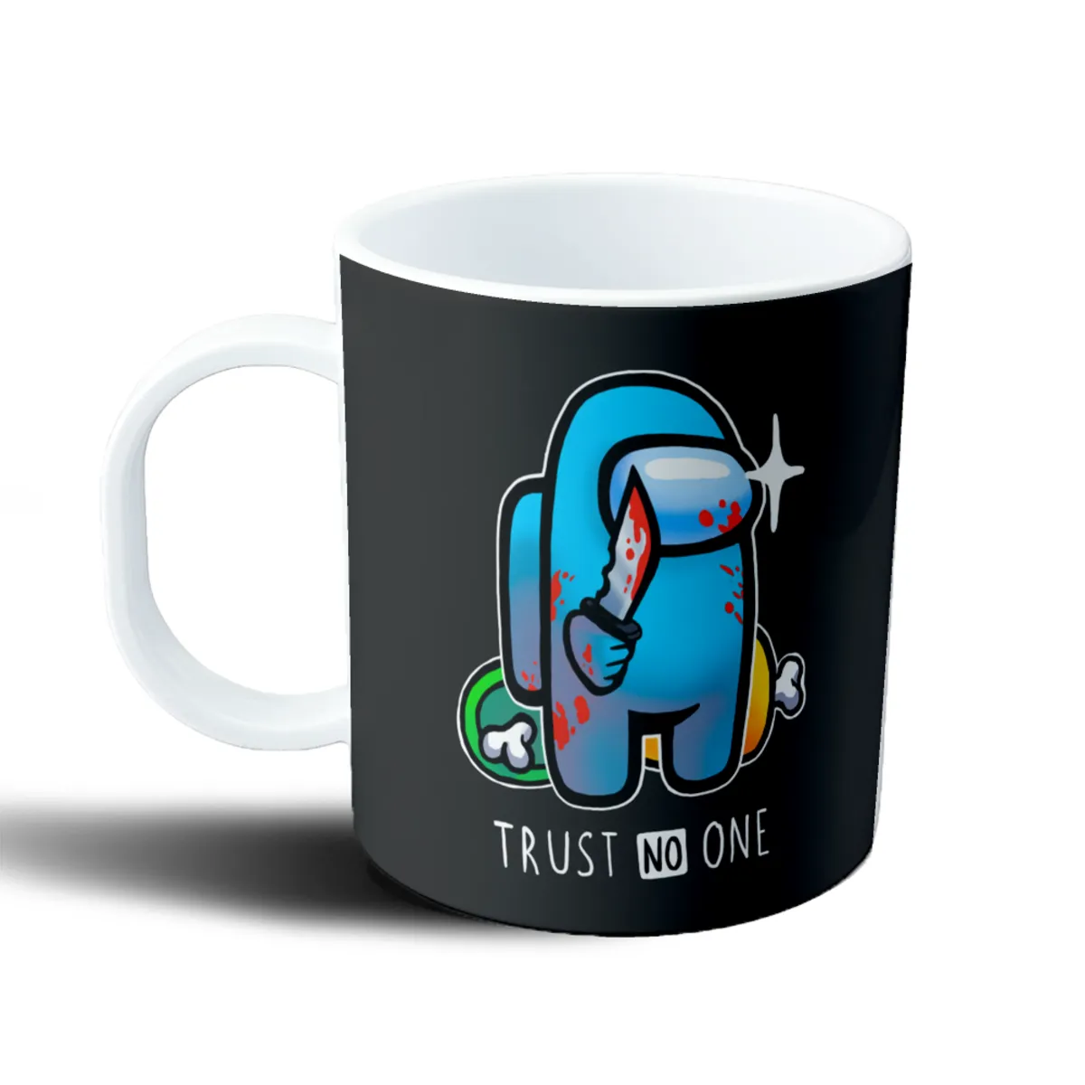 Taza de Plástico Among Us Tripulante Azul Trust No One - vista 2