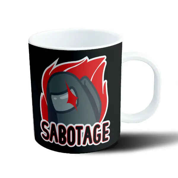 Taza de Plástico Among Us Sabotage