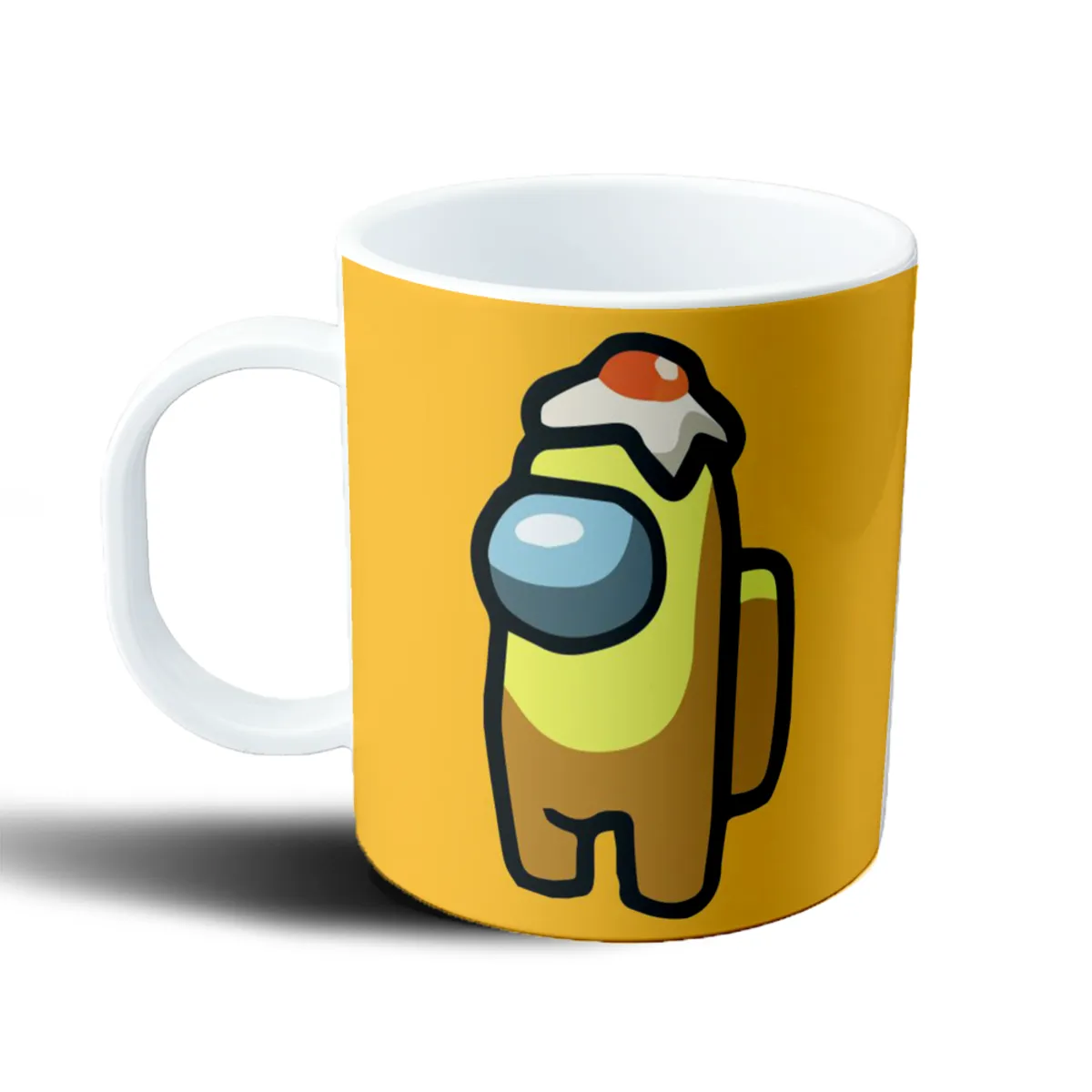Taza de Plástico Among Us Tripulante Amarillo con Sombrero - vista 2