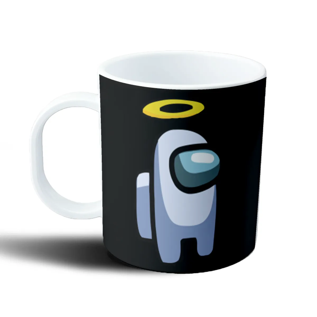Taza de Plástico Among Us Tripulante Blanco con Aureola - vista 2