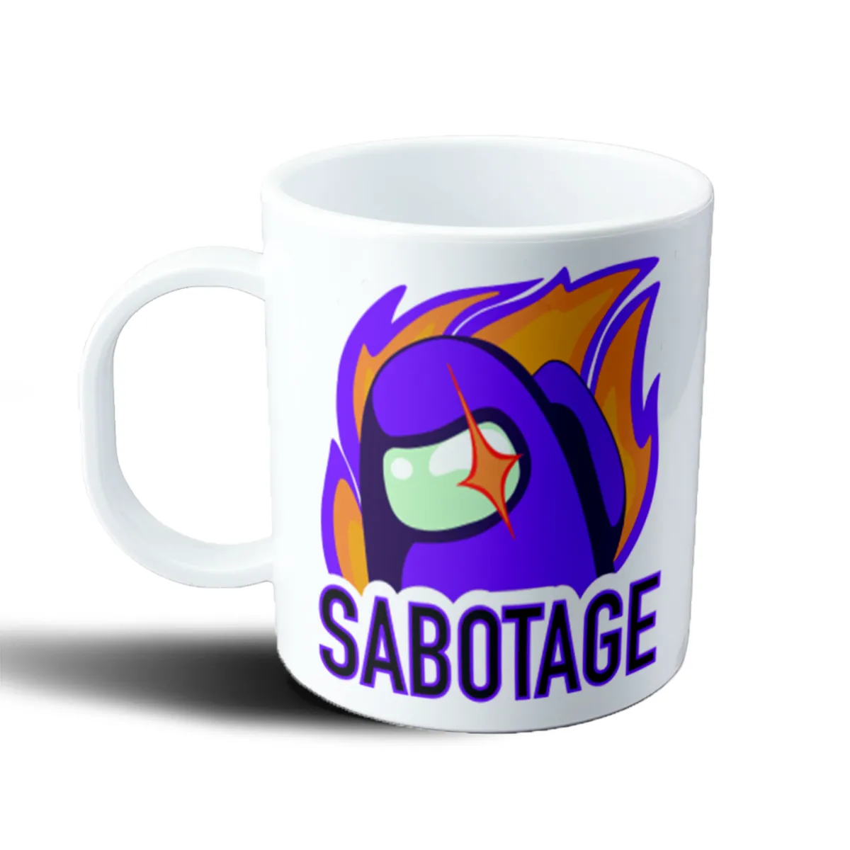 Taza de Plástico Among Us Sabotage Impostor Violeta - vista 2
