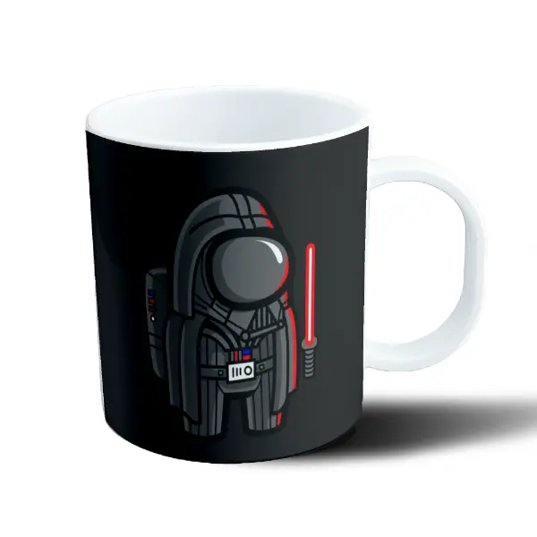 Taza de Plástico Among Us Darth Vader con Sable Láser