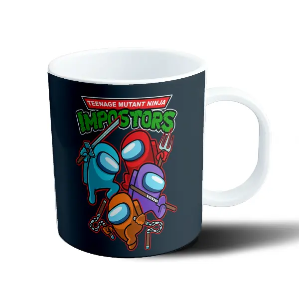 Taza de Plástico Among Us Impostors Tortugas Ninja