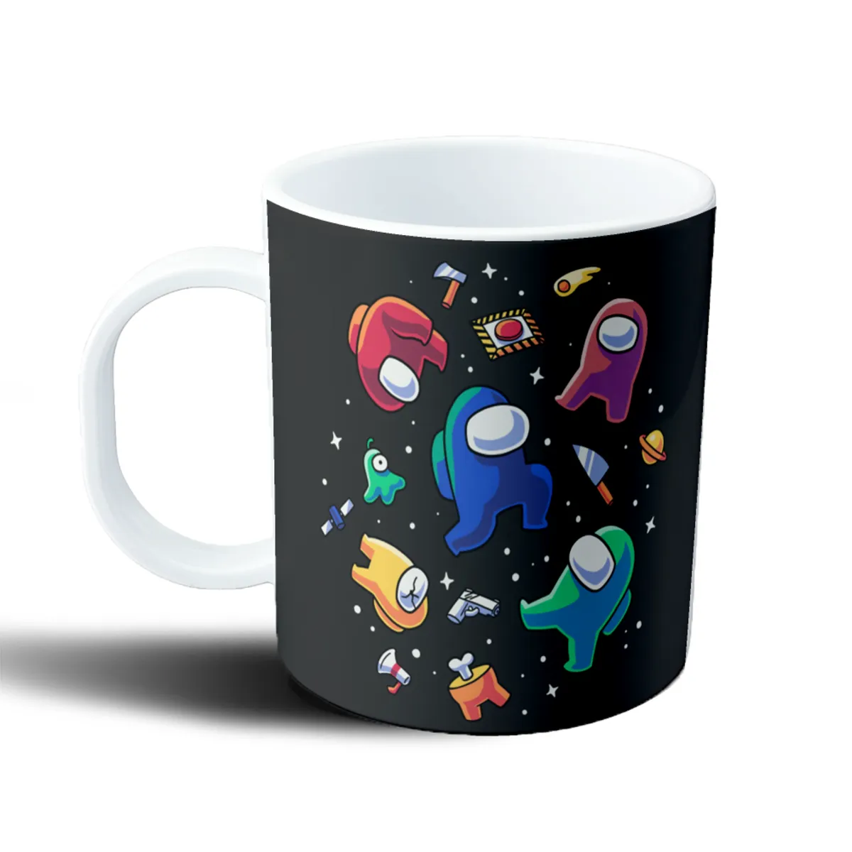 Taza de Plástico Among Us Personajes y Armas Espacio - vista 2