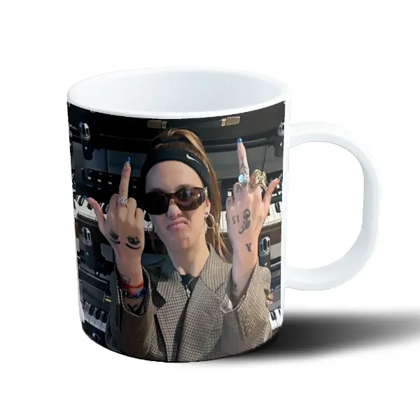Taza de Plástico Angela Torres Dedos Arriba