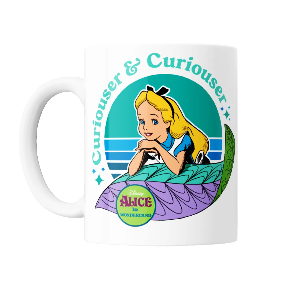 Taza de Cerámica Alicia en el País de las Maravillas Curiouser and Curiouser - vista 2