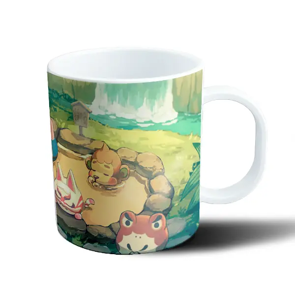 Taza de Plástico Animal Crossing Aldeanos en el Arroyo