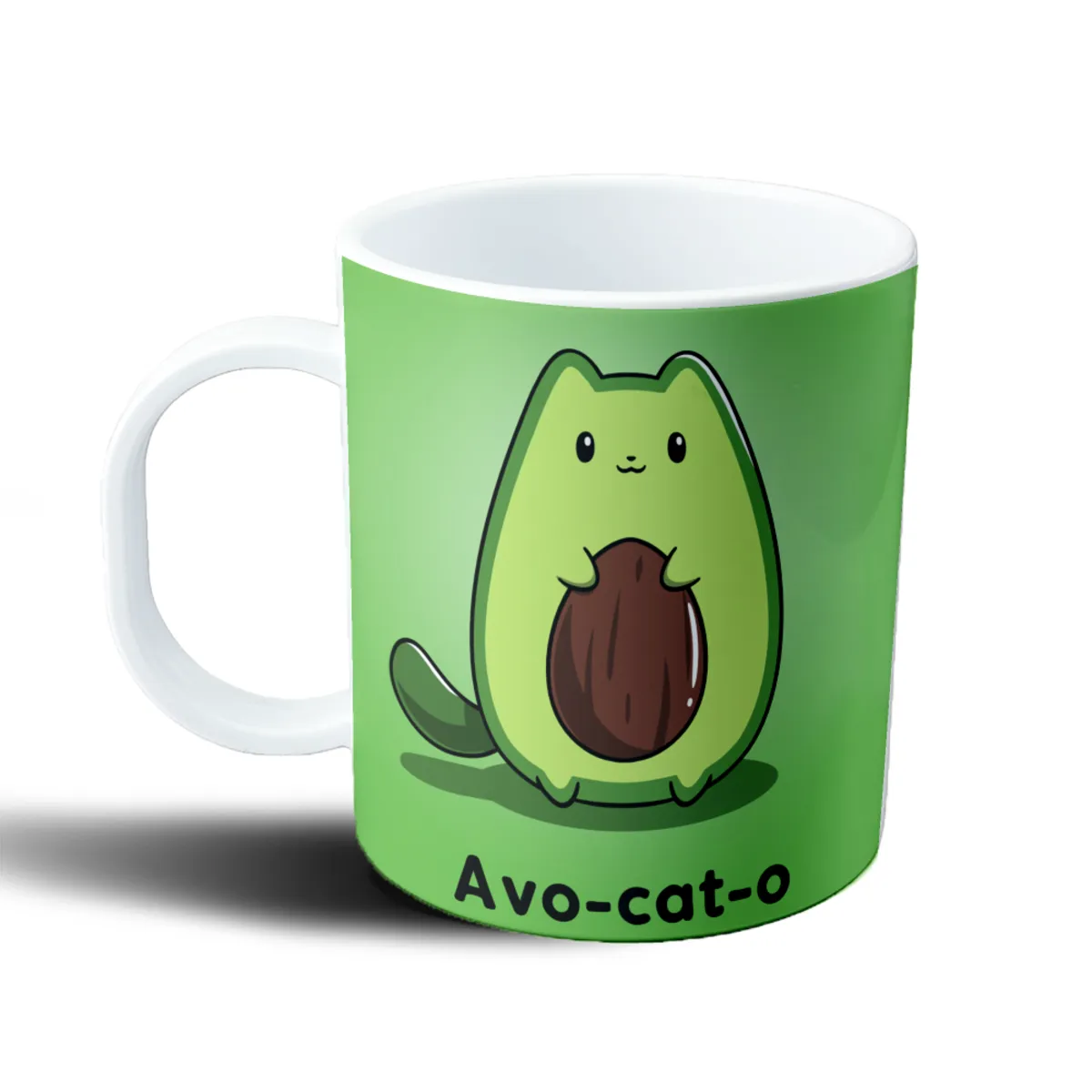 Taza de Plástico Avo-cat-o Gato Aguacate - vista 2