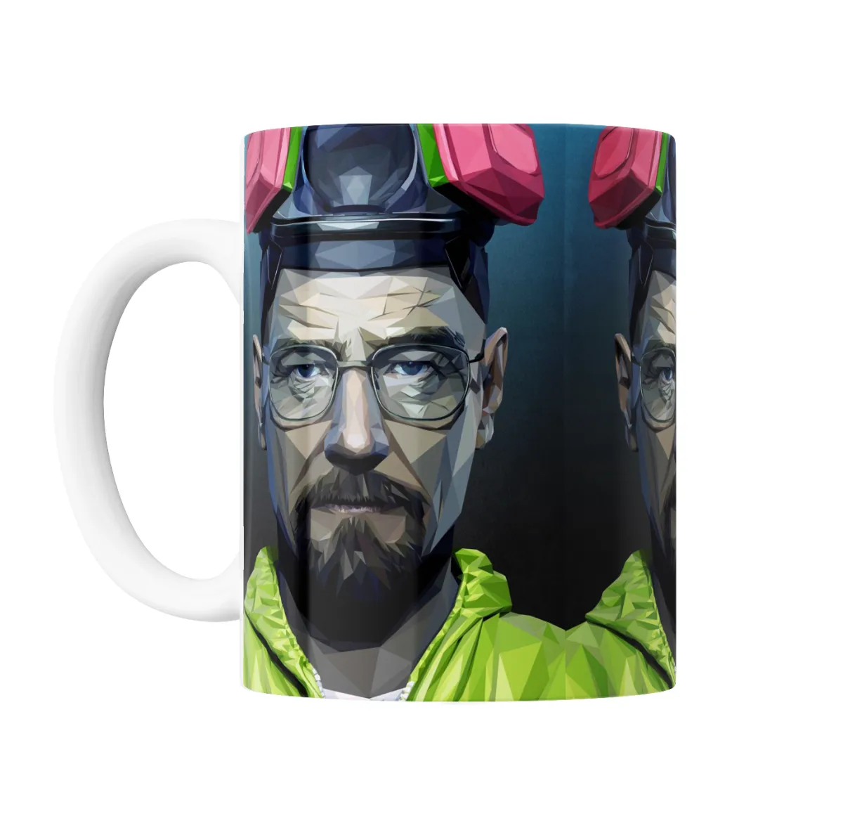 Taza de Cerámica Breaking Bad Walter White Estilo Poligonal - vista 2