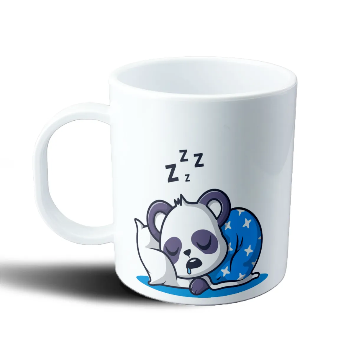 Taza de Plástico Panda Durmiendo con Pijama Estrellada - vista 2