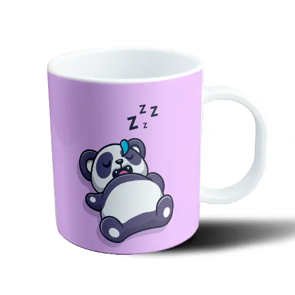 Taza de Plástico Panda Durmiendo con Zzz