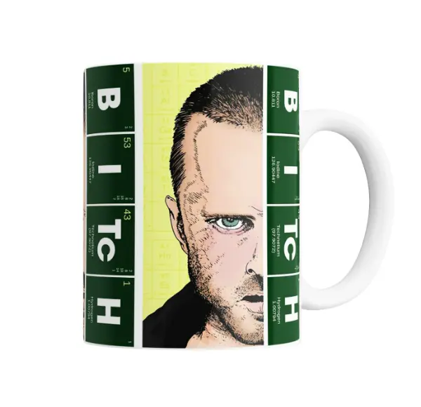 Taza de Cerámica Breaking Bad Jesse Pinkman Tabla Periódica