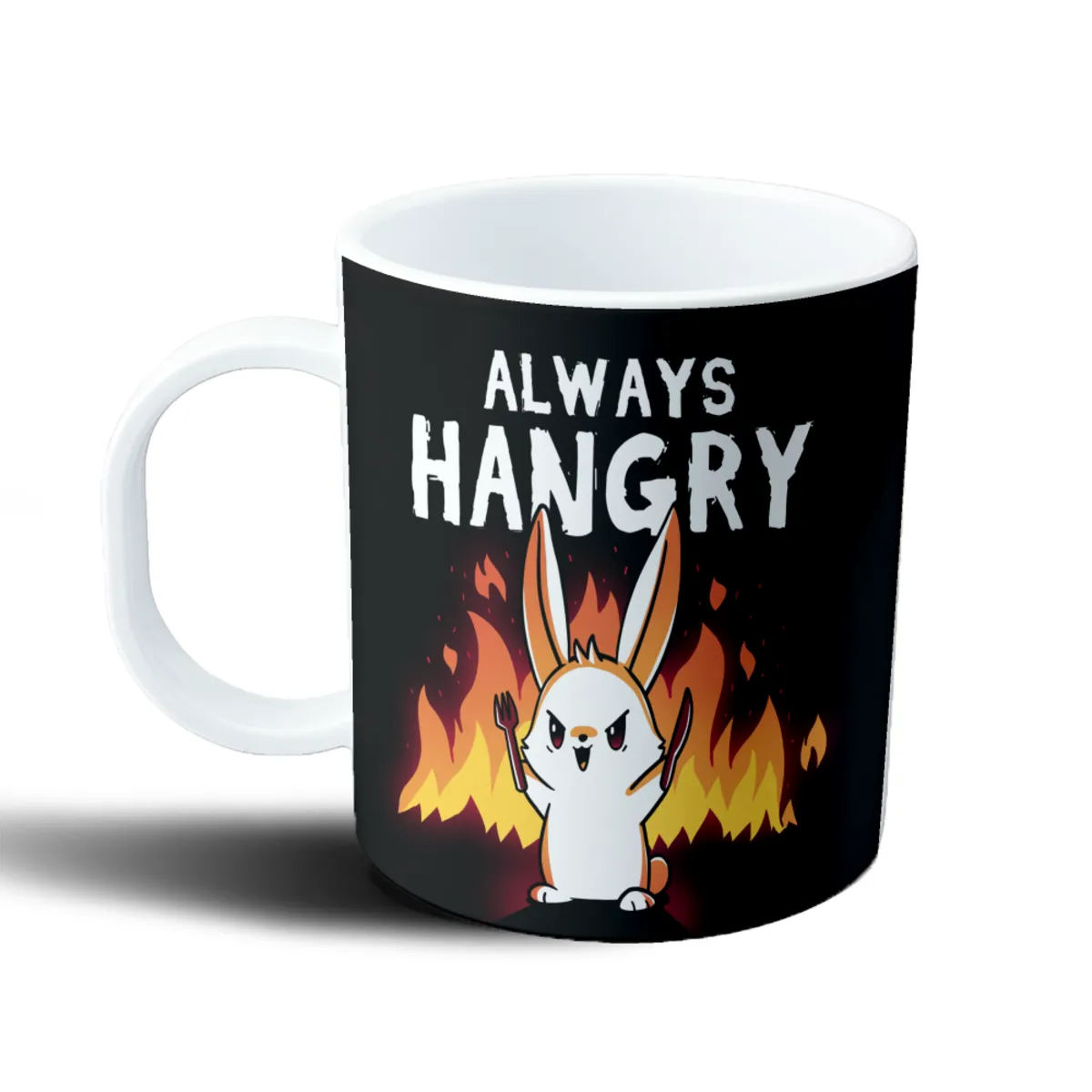 Taza de Plástico Always Hangry Conejo Antisocial - vista 2