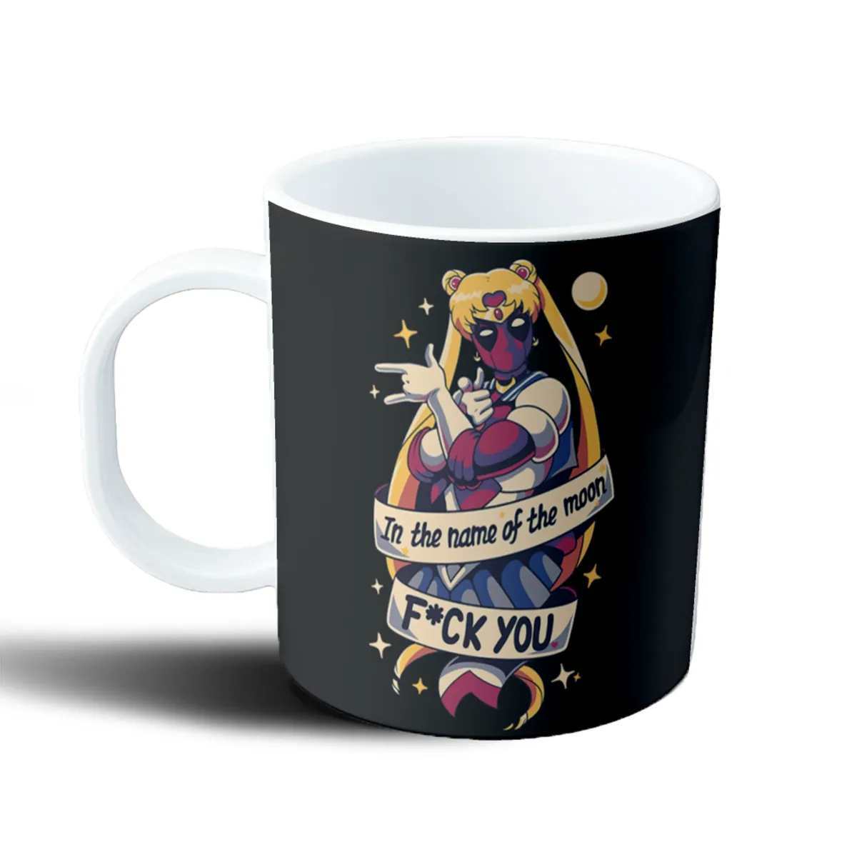 Taza de Plástico Deadpool Sailor Moon In the Name of the Moon - vista 2