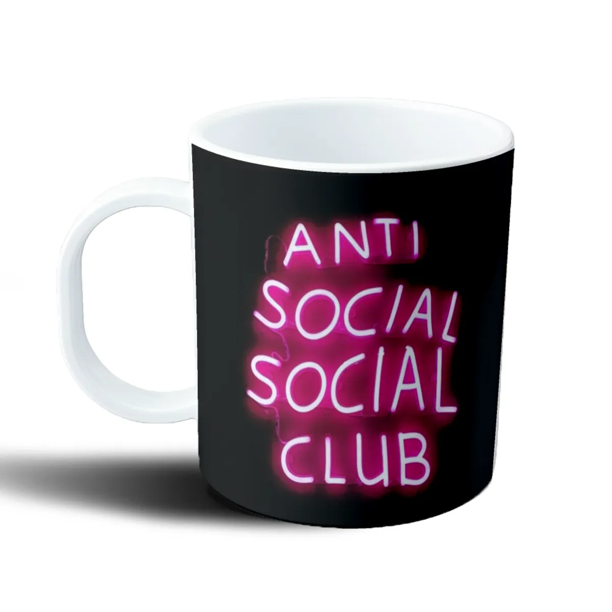 Taza de Plástico Anti Social Social Club Neón Rosa - vista 2