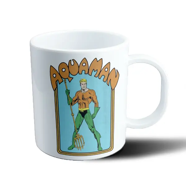 Taza de Plástico Aquaman Clásico Tridente