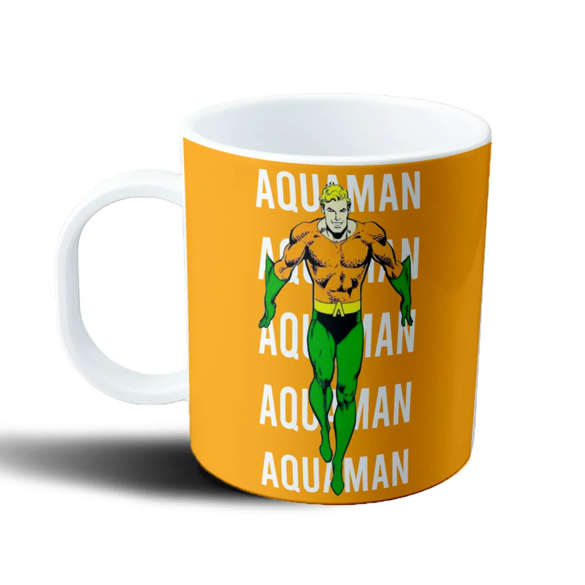 Taza de Plástico Aquaman Clásico con Repetición del Nombre - vista 2