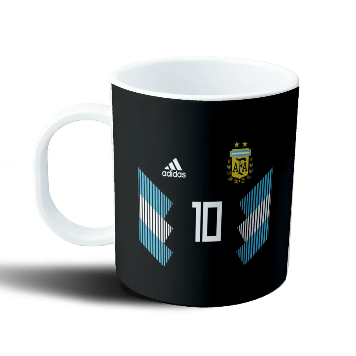 Taza de Plástico Selección Argentina Camiseta Negra 10 - vista 2