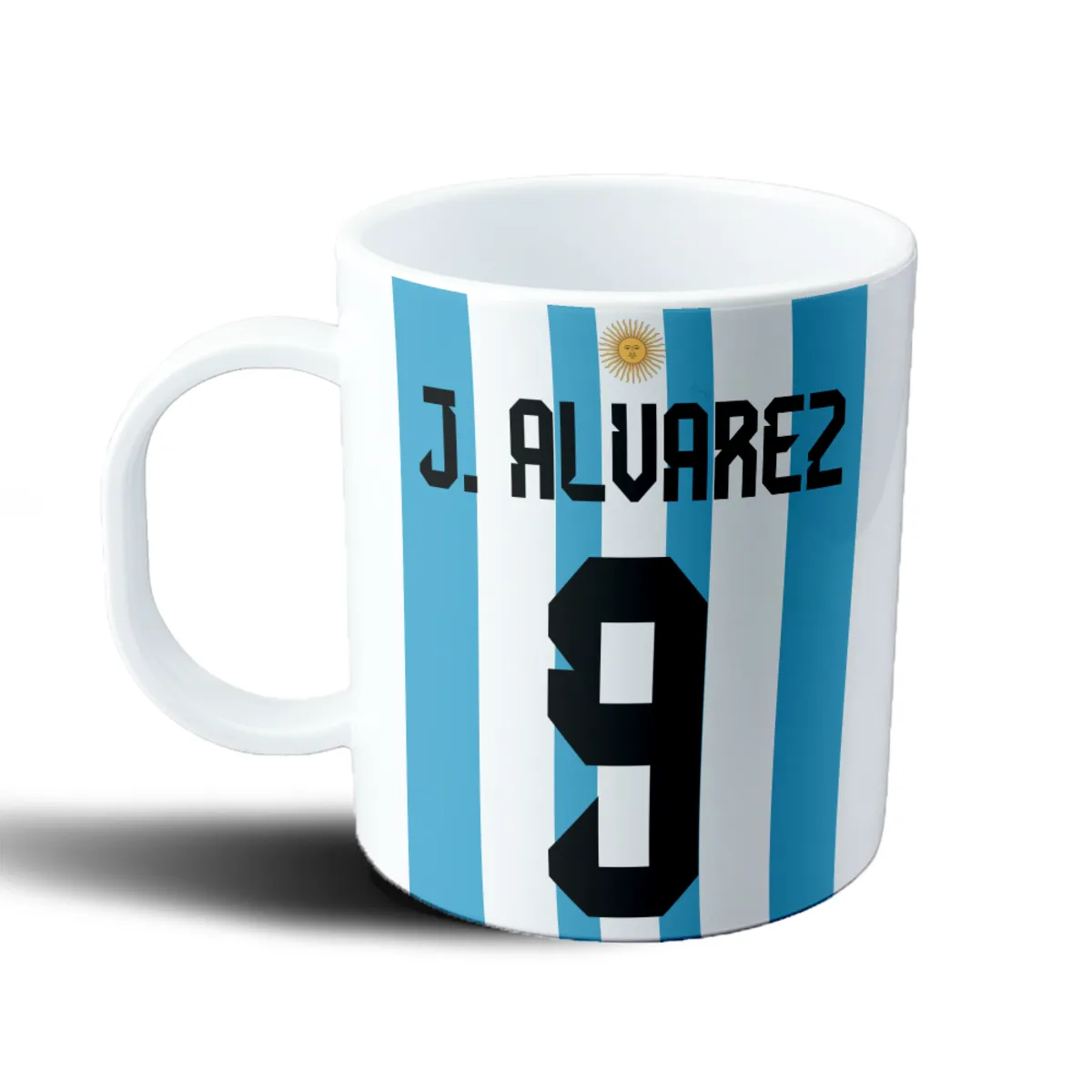 Taza de Plástico Argentina Julian Alvarez 9 Mundial Qatar - vista 2
