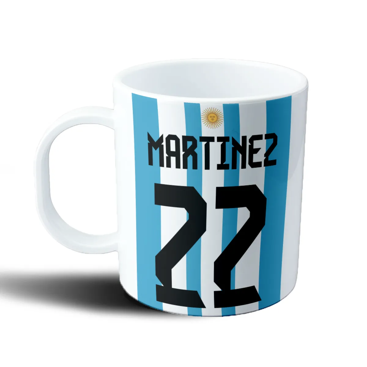 Taza de Plástico Selección Argentina Martinez 22 Mundial Qatar - vista 2