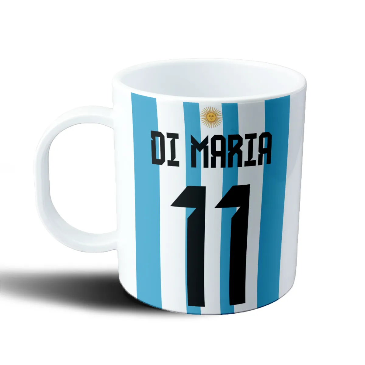 Taza de Plástico Argentina Di Maria 11 Camiseta Mundial Qatar - vista 2