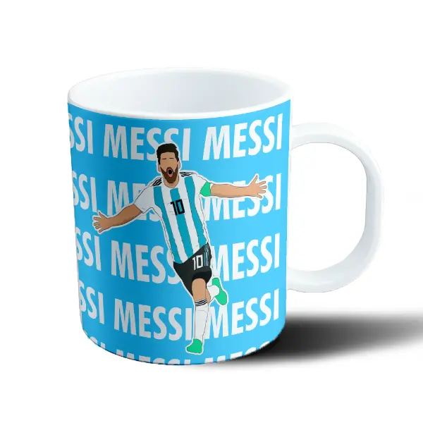 Taza de Plástico Messi Argentina Festejo Camiseta 10