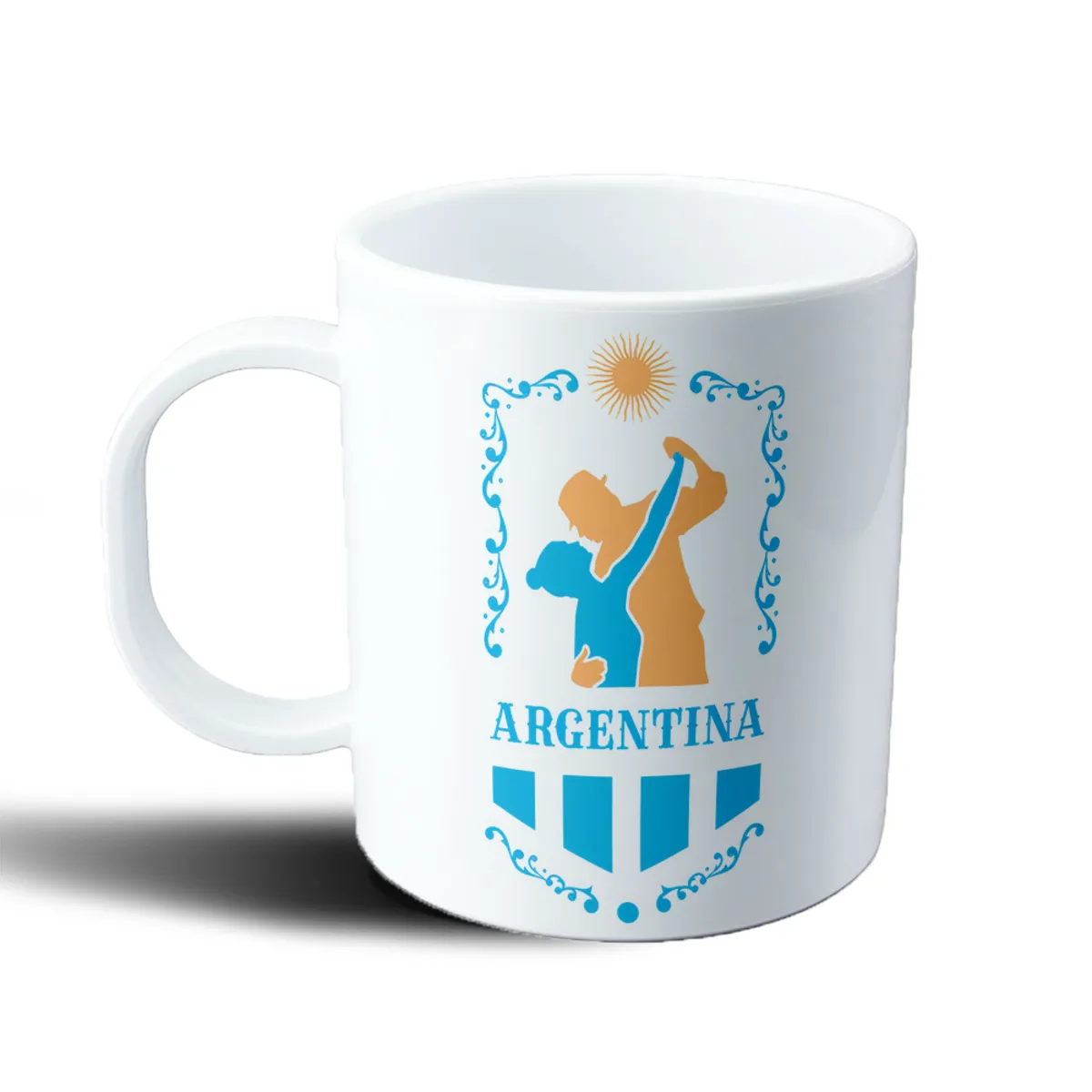 Taza de Plástico Argentina Sol de Mayo Mate Compartido - vista 2