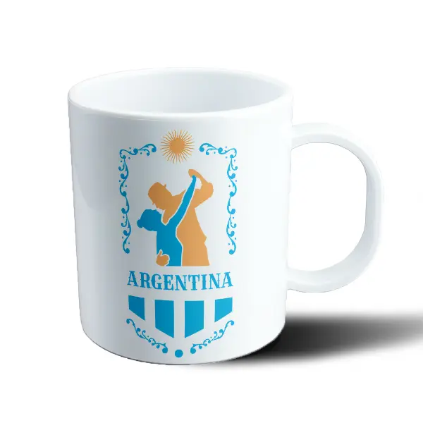 Taza de Plástico Argentina Sol de Mayo Mate Compartido